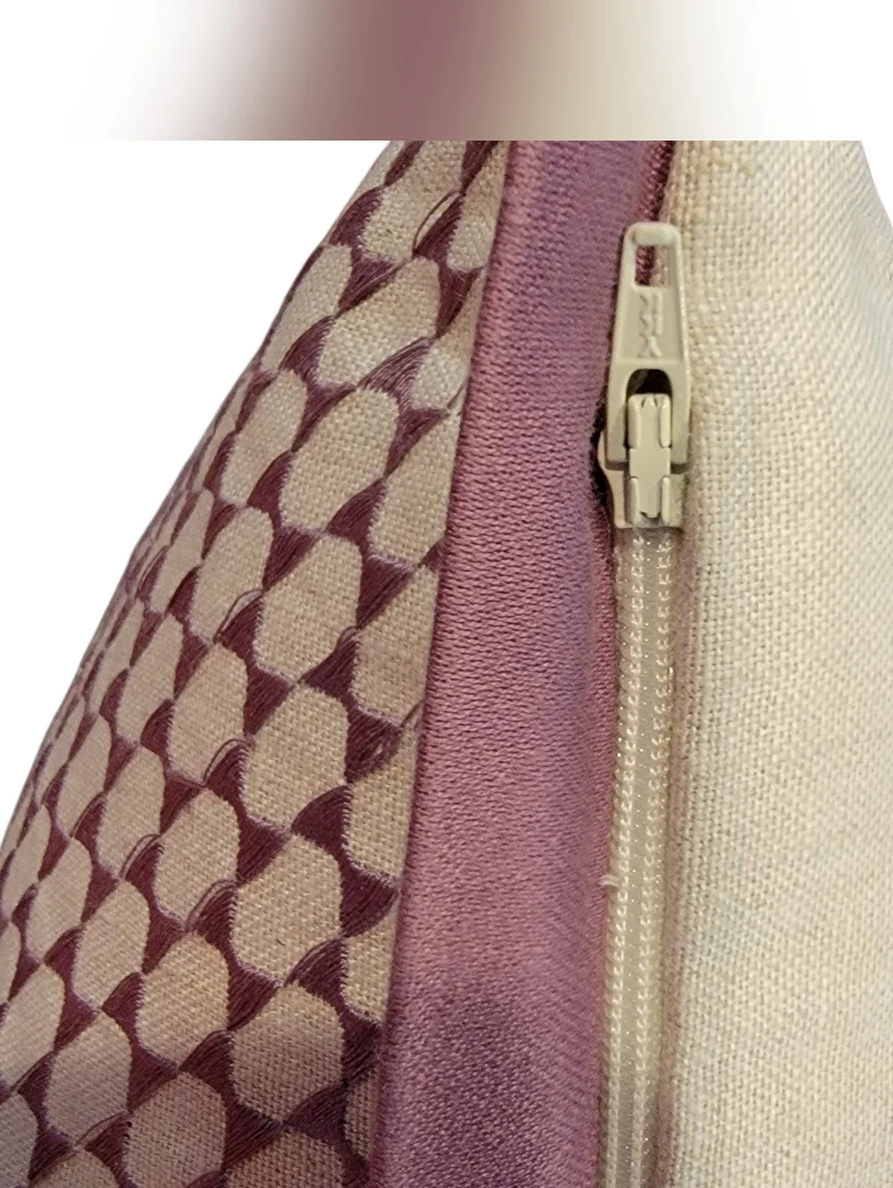 Crate & Barrel‎ Devin Pillow Cover Purple Geometric Serena & Lily Down Insert
